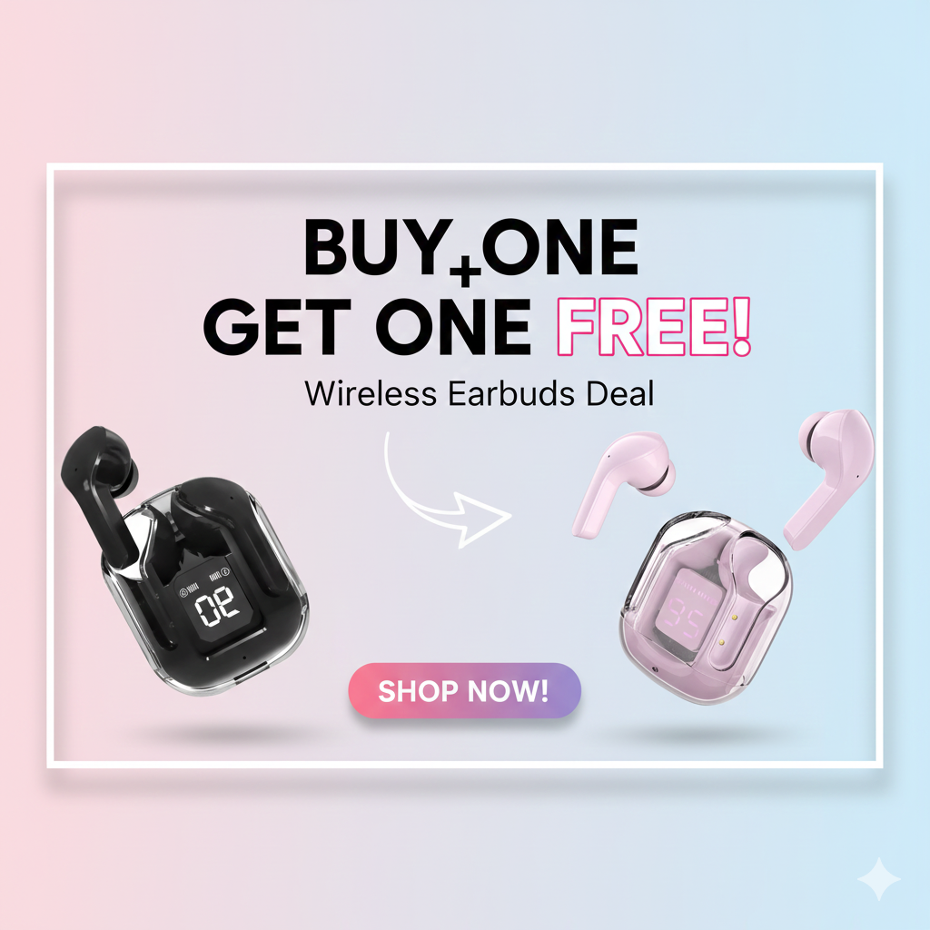 Couples Earbuds Deal 💑 : Buy One Get One Free 🔥